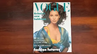 1988 February ASMR Magazine Flip Through: British Vogue w Christy Turlington, Cindy Crawford