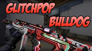 RED GLITCHPOP BULLDOG SKIN GAMEPLAY LEVEL 6 - VALORANT GLITCHPOP COLLECTION