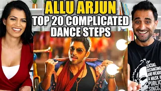ALLU ARJUN TOP 20 DANCE MOVES REACTION!! | Magic Flicks