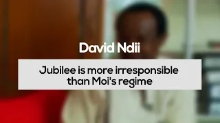 David Ndii: Jubilee is More Irresponsible Than Moi's Regime