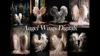 LSP Divine Angel Wings Digital Background in Photoshop Overview Tutorial 1