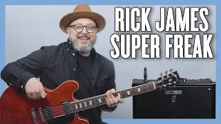 Rick James Super Freak Guitar Lesson + Tutorial