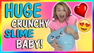 HUGE CRUNCHY SLYME STRESS BALL! | NO BORAX DIY | We Are The Davises