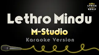 Lethro mindu karaoke version without vocal