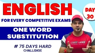 Previous Year One word | Concept Day 30 |  English SSC/DEFENCE/Sanjeev Sir #75hardchallenge #ssc