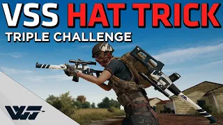 VSS HAT TRICK - Can't believe I did this! - PUBG