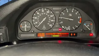 1990 BMW 535i -10 cold start