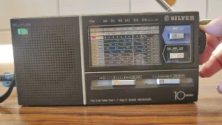 Radio Silver Model XF2400, Japan, 1985