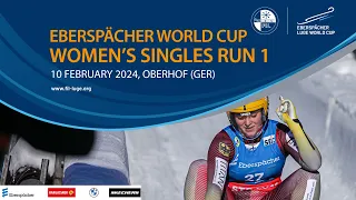 RELIVE - Women's Singles Run 1 | EBERSPÄCHER Luge World Cup - Oberhof (GER)