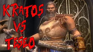 Kratos vs Teseo - Muerte Teseo God of War 2 HD CASTELLANO