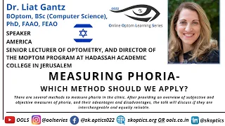 Measuring Phoria- Which Method Should We Apply? #BinocularVision #EyeTesting | OOLS | Dr. Liat Gantz