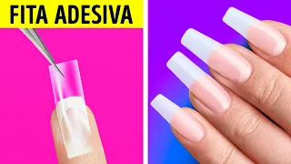 MANEIRAS INTELIGENTES DE CUIDAR DAS SUAS UNHAS LONGAS || TRUQUES DE MANICURE E PEDICURE