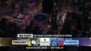 NHL on ESPN intro Penguins at Rangers