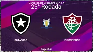 Botafogo x Fluminense BRASILEIRÃO SÉRIE A (06/10/2019) PES2020 PS4 PES2019 PS4 PES2018 PS3