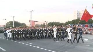 Chinese Soldiers Wow Audience in Belarus' Independence Day Military Parade Rehearsal