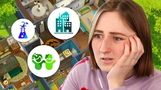 I built a house in The Sims 4 but each room is a different pack