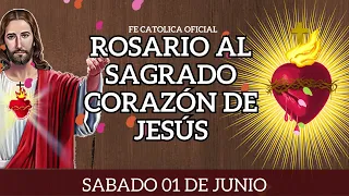 ✅ROSARIO AL SAGRADO CORAZÓN DE JESÚS INMACULADO CORAZÓN DE MARÍA Sabado 01 DE JUNIO DE ABRIL de 2024