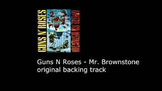 Guns N Roses   Mr  Brownstone original backing track  no guitars