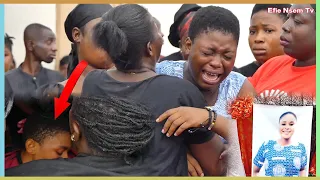 Best friend of Abigail Asare collapse after seeing Abigail body at the funeral grounds | Efie Nsem