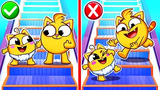 Escalator Safety Song 😥 And More Funny Kids Songs 😻🐨🐰🦁 by Baby Zoo Karaoke