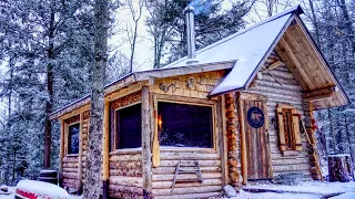 First Snow of the Season | Building a Log Cabin, Timber Frame Workshop