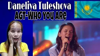 Daneliya Tuleshova -данелия Тулешова-  Who you are (Jessie J.) || AGT || Reaction 🇵🇭