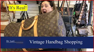 It's Real! Authenticating Vintage Designer Handbags, Louis Vuitton, Chanel - Thrift with Me Dr. Lori