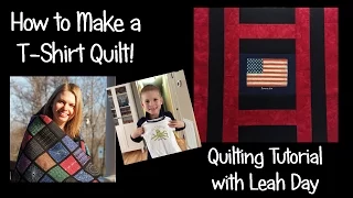 How to Make an Easy T-shirt Quilt with Leah Day