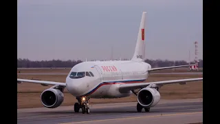 Взлет Airbus A319-115X (RA-73025) СЛО "Россия" во Внуково