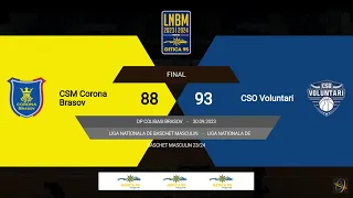 LNBM Getica 95 2023-2024: CSM Corona Brașov - CSO Voluntari