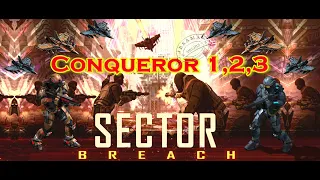 War Commander : Sector Breach : Warlord John : Conqueror 1,2,3