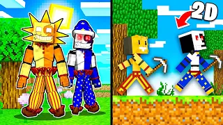 Sun and Moon TRAPPED in 2D Minecraft