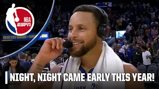 It was time to put the kids to bed! - Steph Curry on game-winning 3 vs. Kings | NBA on ESPN