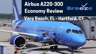 TRIP REPORT | (ECONOMY) Breeze Airways Airbus A220 VRB-BDL (07/07/2023)