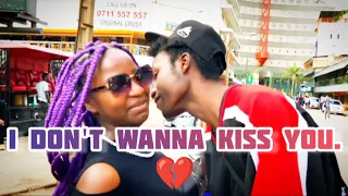 kiss or slap but face to face [street edition] kenyan edition.  YouTuber