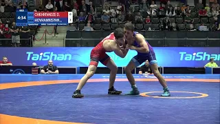 1/4 GR - 60 kg: D. CHKHIKVADZE (GEO) v. S. HOVHANNISYAN (ARM)