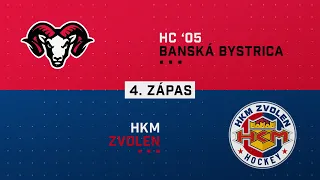 4.zápas kvalifikácie HC 05 Banská Bystrica - HKM Zvolen HIGHLIGHTS