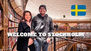 Welcome to Stockholm, Sweden! - First Impressions Vlog // Trains, SkyView, Church, Library!