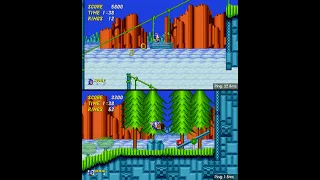 Sonic the Hedgehog 2 Android 2 player VS races 60fps