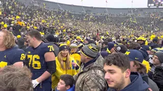 Mr. Brightside on the Michigan Stadium field, following Ohio State 11/27/21