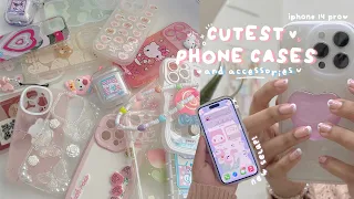 unboxing new accessories for my iphone 14 pro 🍧 + aesthetic setup w/ ibentoy