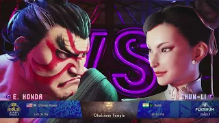 SF6 RANKED PLATINUM CHUN LI VS KEN, E. HONDA, JURI