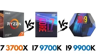 Ryzen 7 3700X vs i7 9700K vs i9 9900K | Ryzen 7 3700X vs i7 9700K | Ryzen 7 3700X vs i9 9900K