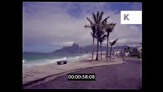 1960s Rio, Coastline Esplanade, Ipanema Beach, 35mm