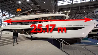 LUXURY YACHT 2024 - 25.17m length. Princess X80 Test 2024. 7 ZKB!