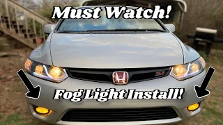 How to install Fog Light Kit on 8th Gen Civic Si!