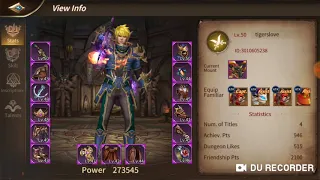 Era Of Legends - Explaining a Lvl 50 300,000 power Sin Talent Skills