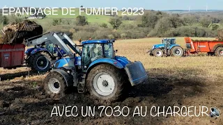 😱ILS CHARGENT LES EPANDEURS AVEC UN T7030! 🔊EPANDAGE DE FUMIER 2023 PAR L’ETA OGER