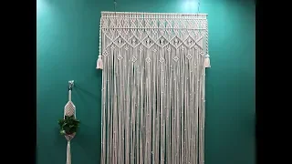 Macrame curtain #3 / How to make a Macrame curtain / step by step / easy even if you are a beginner