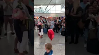 Love Takes Flight: A Surprise Proposal at London Stansted Airport